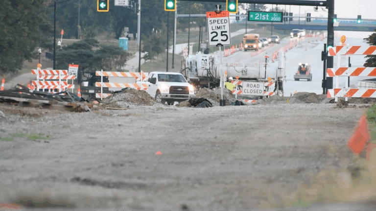 Construction Continues Along Iowa Street