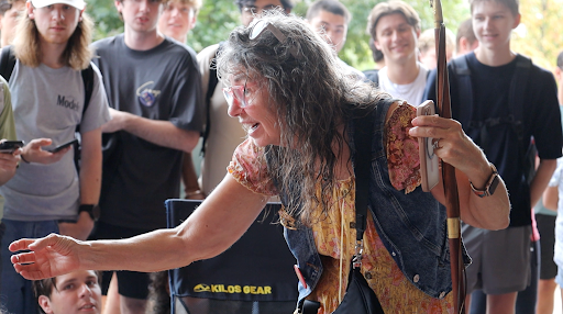 Sister Cindy visits KU campus on nationwide college tour 